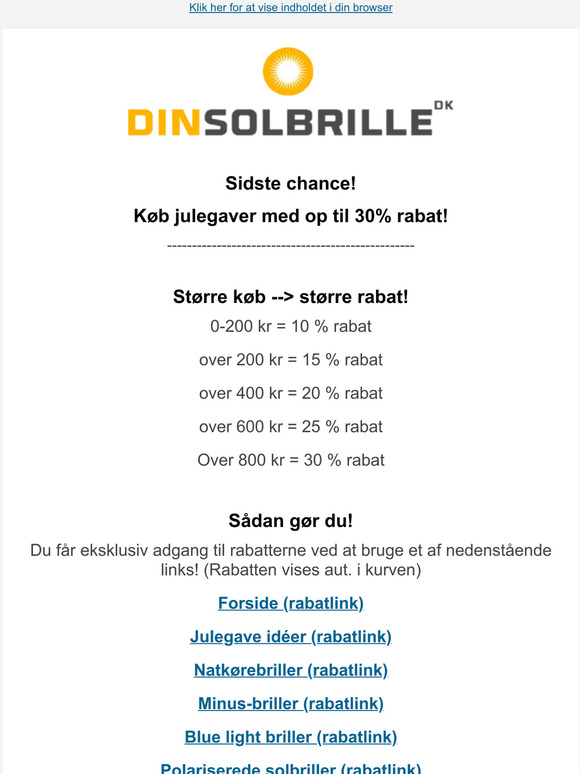 Brug din rabat-kode inden det er for sent