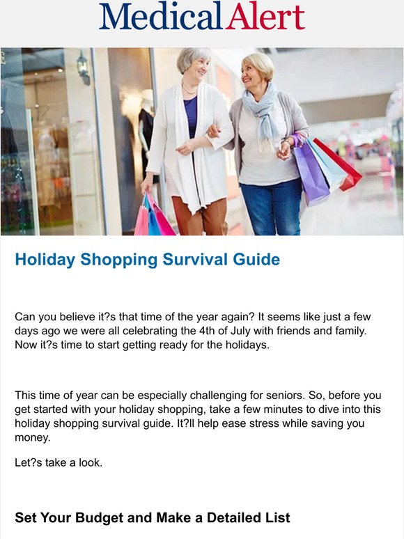 Holiday shopping survival guide
