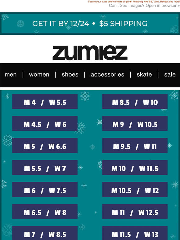 Zumiez: 50% OFF SHOES - Hurry! Sizes Limited. | Milled