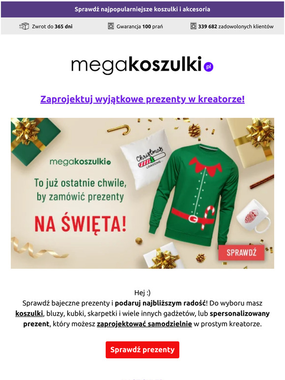 🔔 Ostatnie chwile, by zamówić prezenty! 🎁 Łap okazje