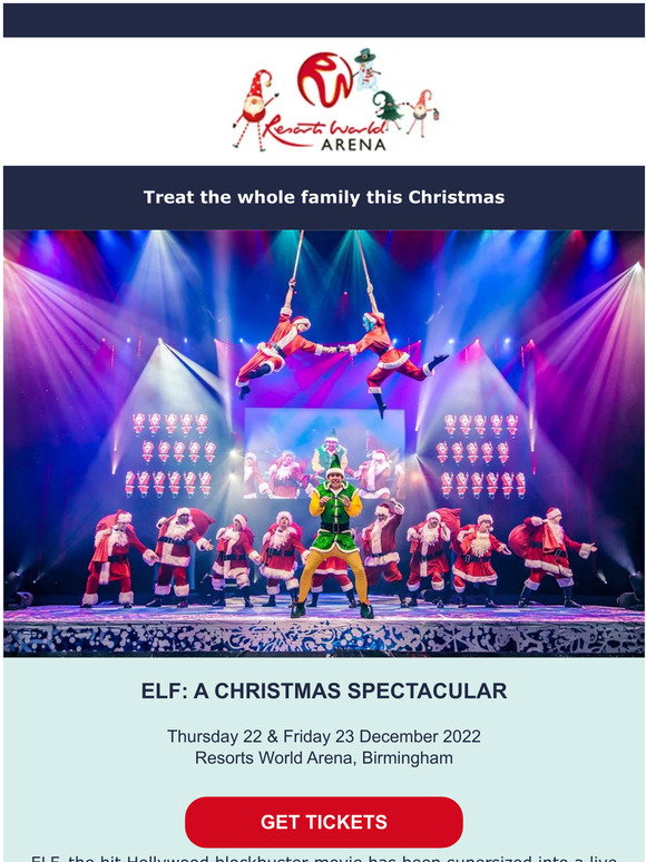 theticketfactory FOR YOU Elf A Christmas Spectacular heads to