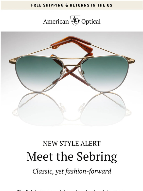 AO Eyewear Introducing the Sebring > Milled