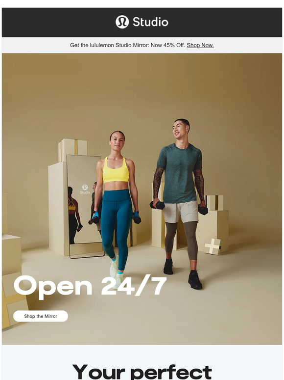 Mirror Now 45 Off Great Workouts. Great Benefits. Milled