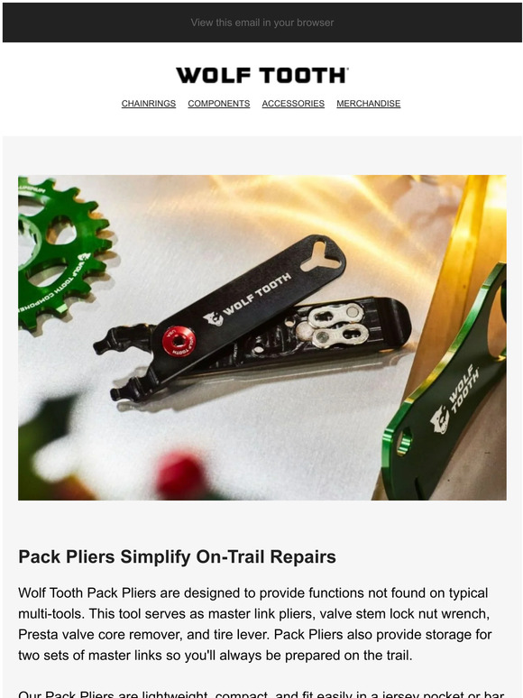 Pack Pliers Simplify On-Trail Repairs