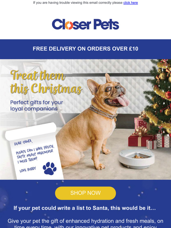 Devoted owner - perfect gifts for your pet this Christmas...
