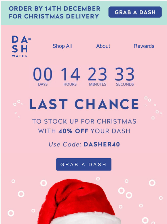 LAST CHANCE for 40% off DASH ⏰