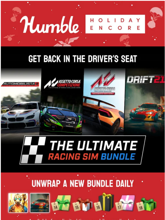 Humble Bundle The Ultimate Racing Sim bundle takes another lap 🏁