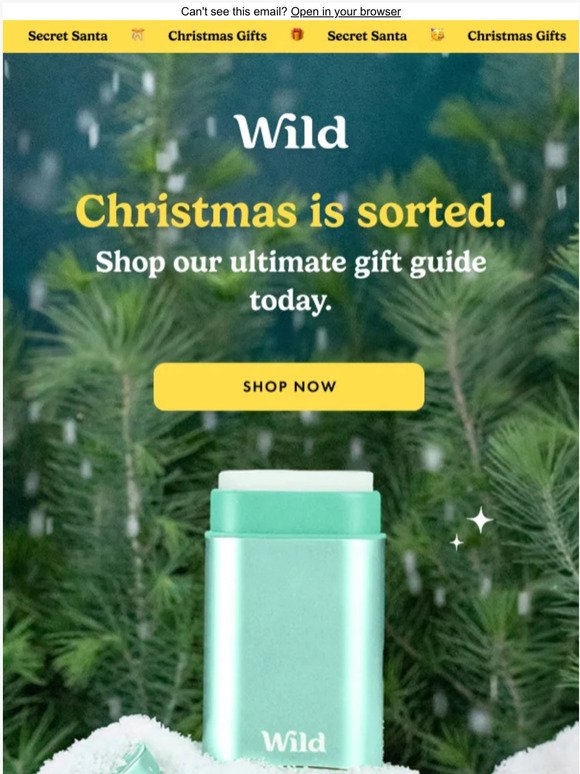Get 30% off Wild bundles today ONLY + shop our sustainable gift guide 🎁