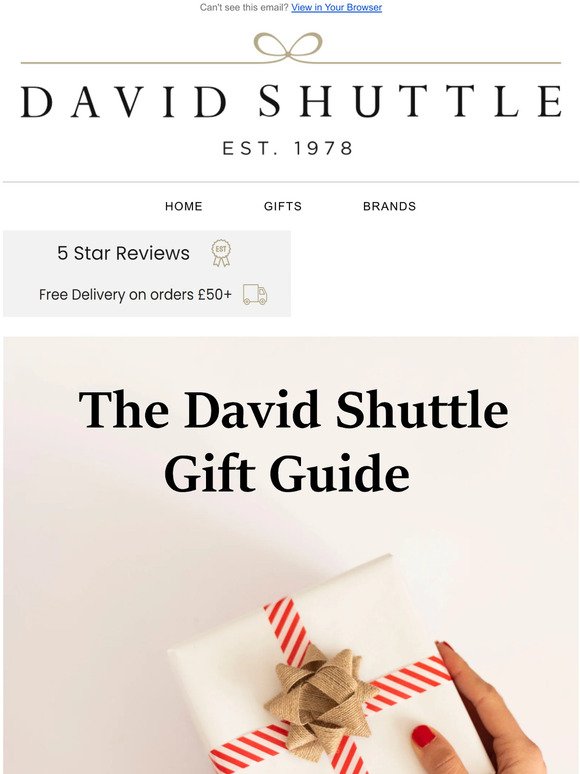 David Shuttle Christmas Gift Guide 🎁