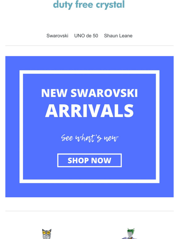 Enjoy The Latest Arrivals From Swarovski At 20% Off RRP
