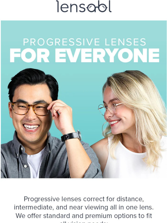 Lensabl: Single Vision vs. Progressive Lenses - Explained! | Milled