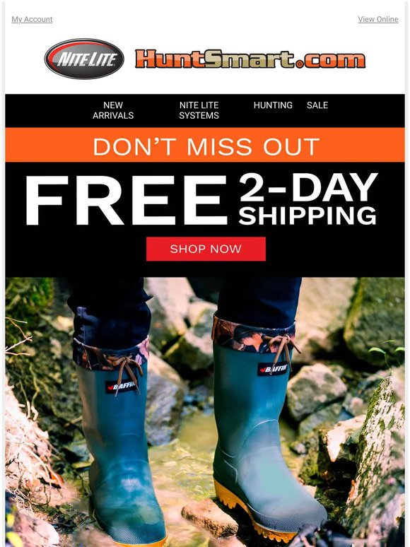 Don't miss FREE 2-Day Shipping