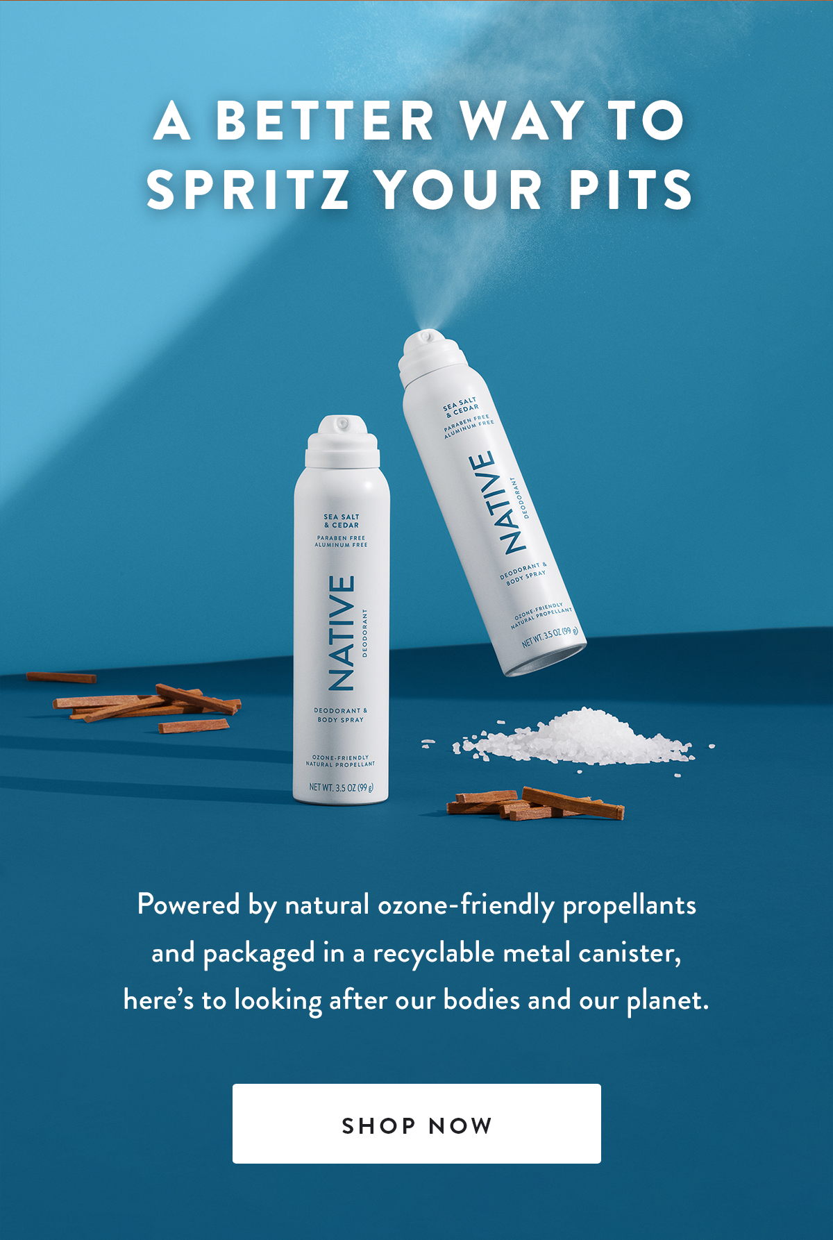 Native Deodorant Spray Hello to Native Deodorant & Body Spray! Milled