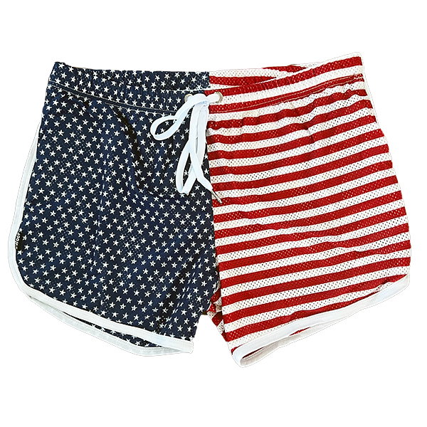 WOOF Special Edition Training Shorts ＂Free 'Mericas＂, American Flag Men’s Short Athletic Shorts