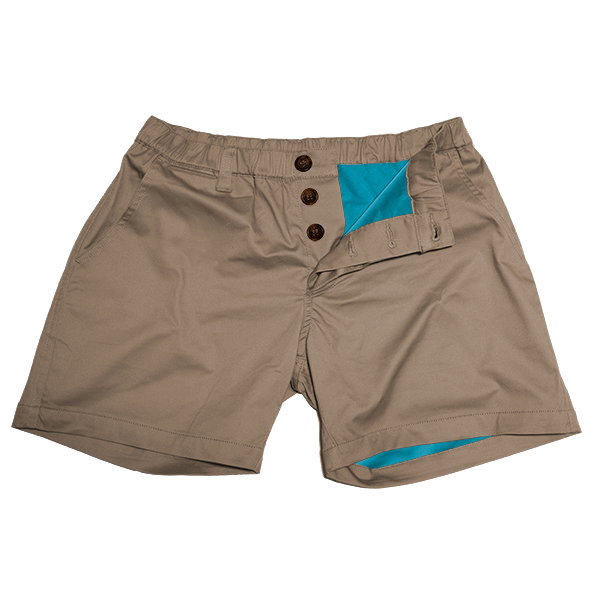WOOF Freeball Chino Men's Short Shorts, 4 inch Inseam, Mesh-Lined