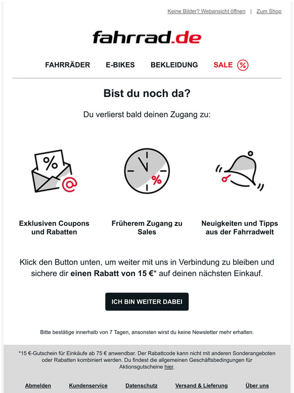 Wichtig: Du verpasst etwas!
