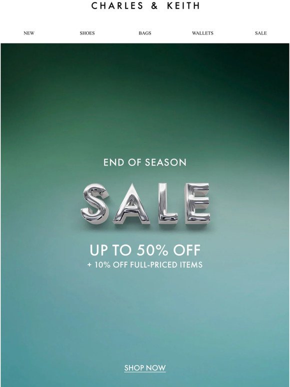 Now On: End of Season Sale​