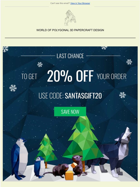 Final 24 Hours: Last Chance to Get 20% OFF! ❄️⏰
