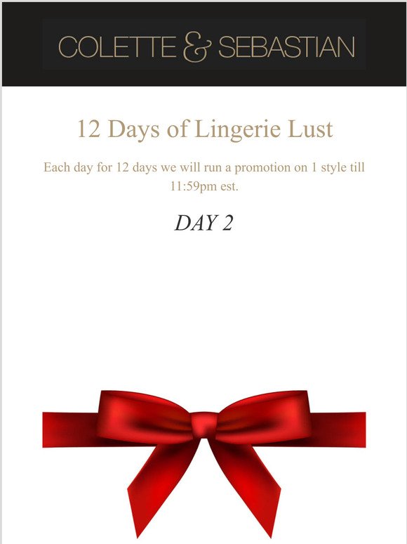 Day 2 of Lingerie Lust Promotion
