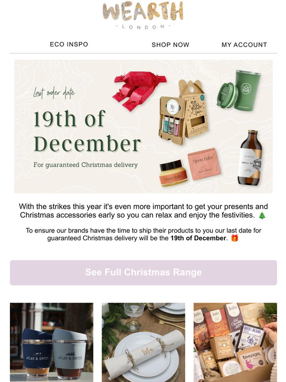 Order early for Christmas 🎄
