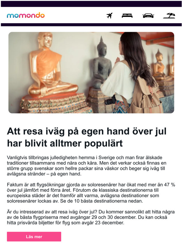Funderar du på en soloresa över jul?