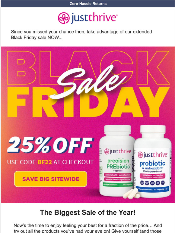 Didn't get your 25% off?