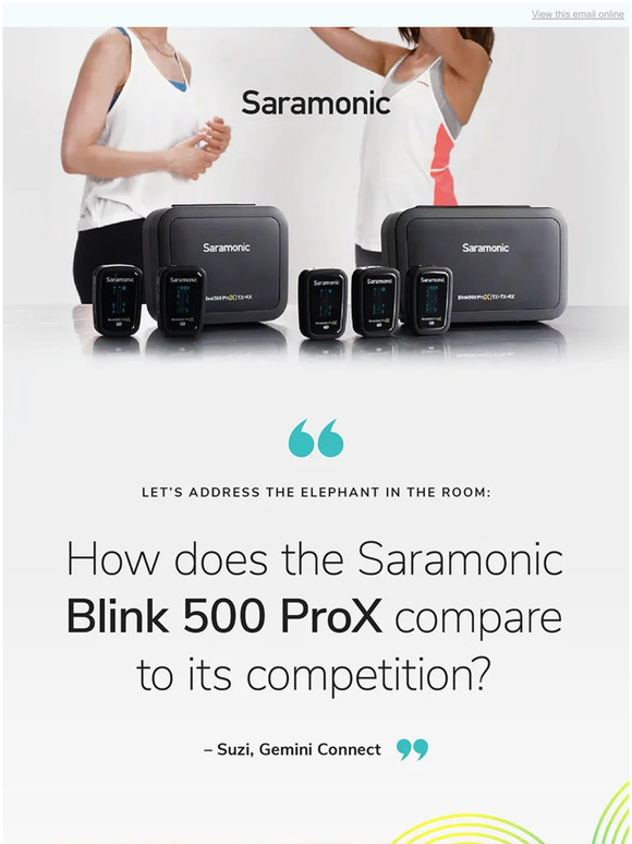Blink 500 ProX vs DJI Mic vs Rode Wireless Go II. Watch the Gemini Connect Review.
