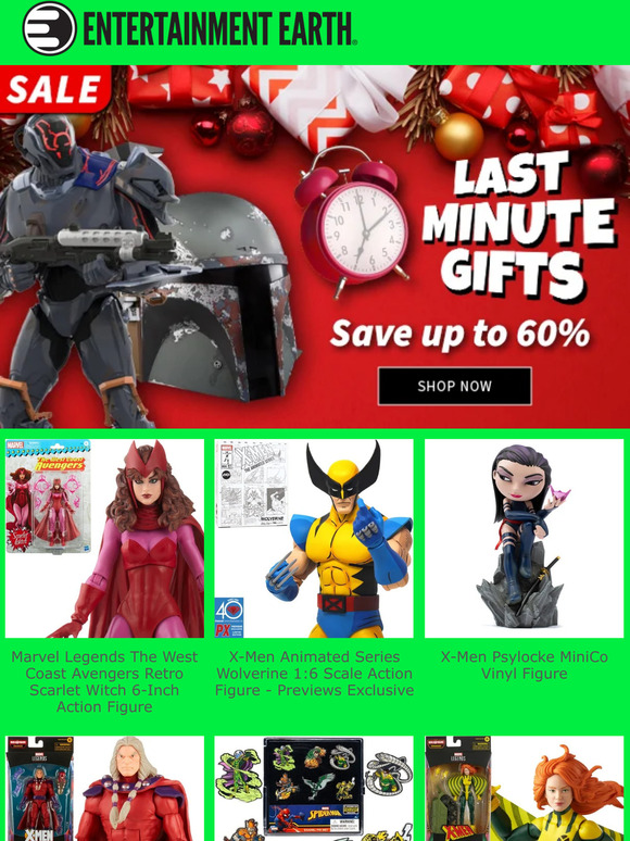 Last Minute Gifts Up to 60% Off!
