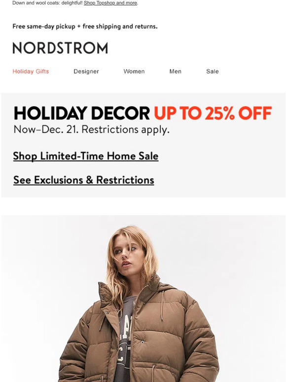 Nordstrom The weather outside frightful 🌨 Milled