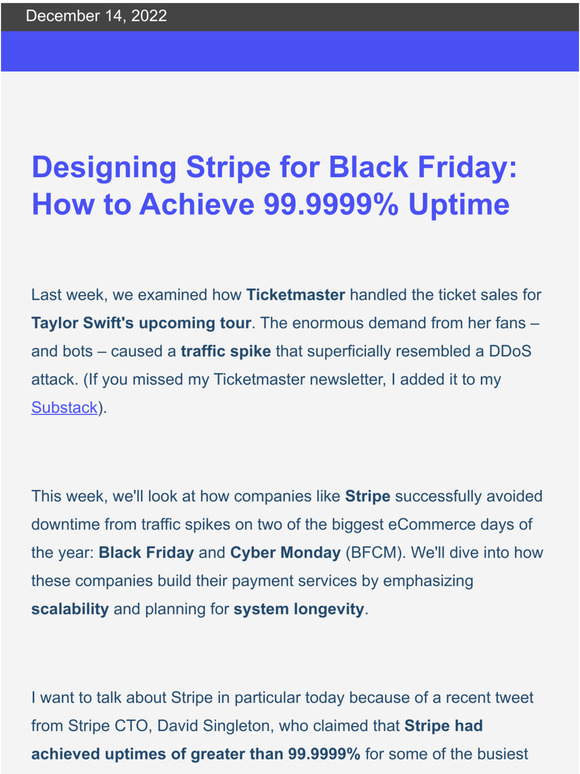 Educative designing stripe for black friday how to achieve 99 9999 