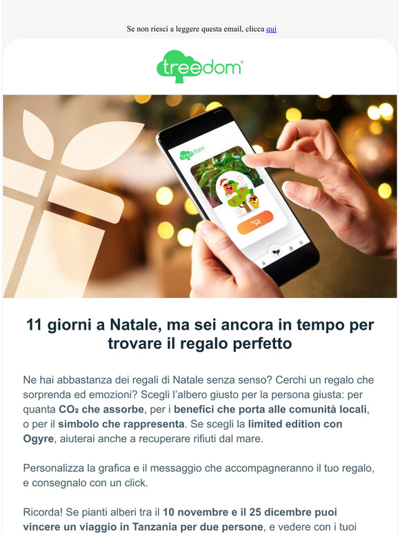 🌳🎁 Semplice, sostenibile e con consegna immediata: — regala un albero!