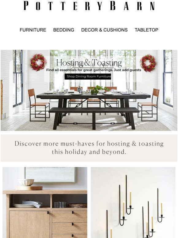 Pottery Barn Kuwait Hosting & Toasting 🥂 Milled