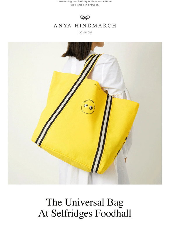 Anya Hindmarch: The latest Universal Bag has arrived | Milled