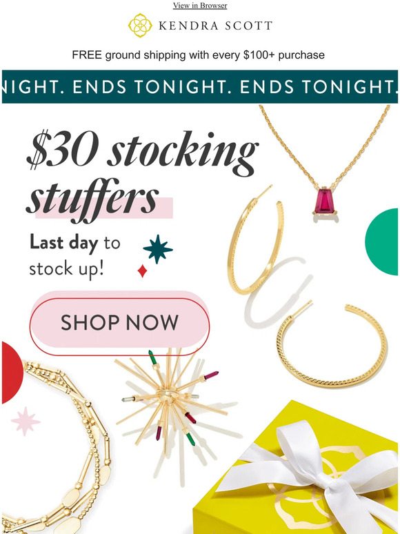 Kendra Scott Jewelry Goodbye to 30 Stocking Stuffers 👀 Milled
