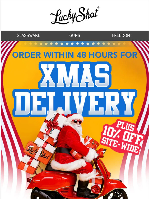 You have 48 hours for Christmas delivery!!