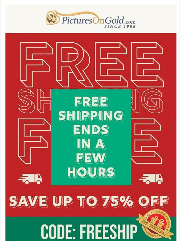 🔴 Free Shipping Day Ends Soon!