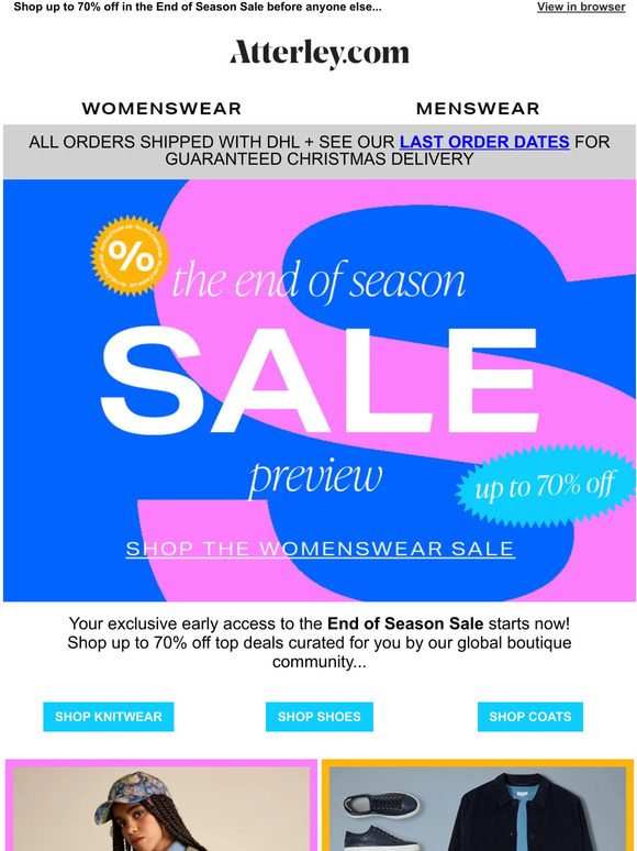 Your early access to SALE has arrived...