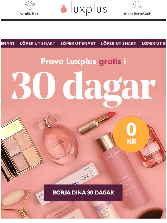 Prova Luxplus gratis i 30 dagar 😍