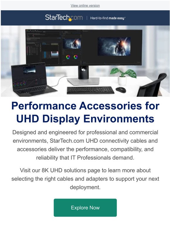 Performance Accessories for UHD Display Environments