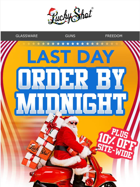 24 HOURS LEFT FOR XMAS DELIVERY! 👀