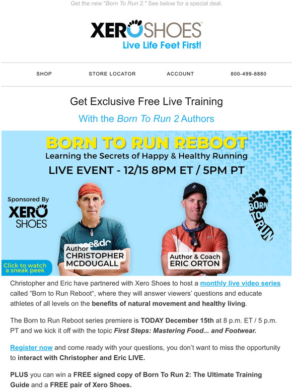 Get Exclusive Live Training with the Born To Run Duo