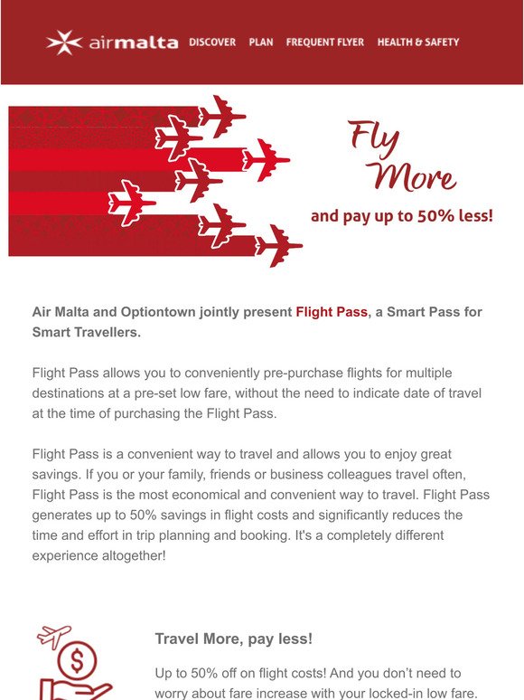 Fly more, pay less with Flight Pass!