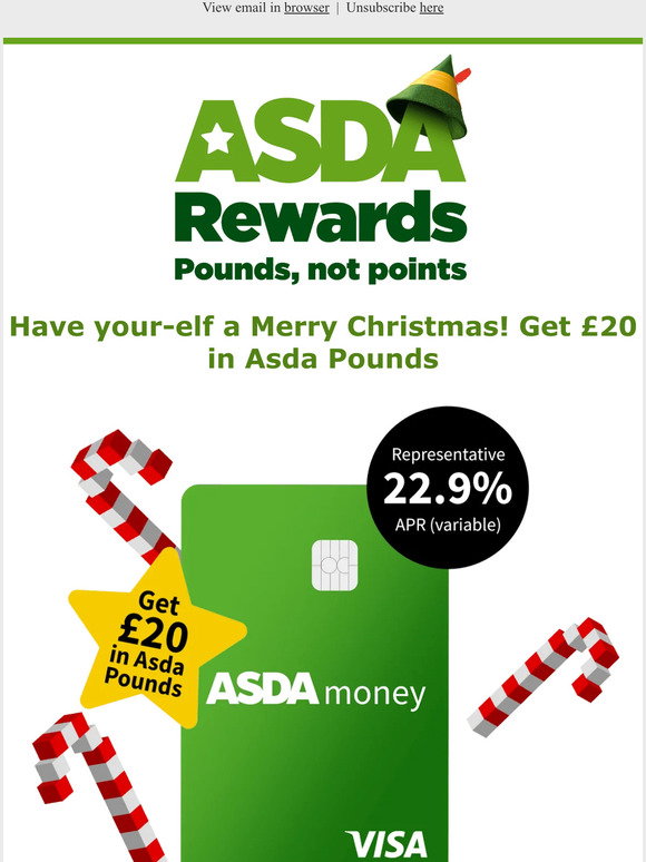 Asda Meet the Asda Money Credit Card Milled