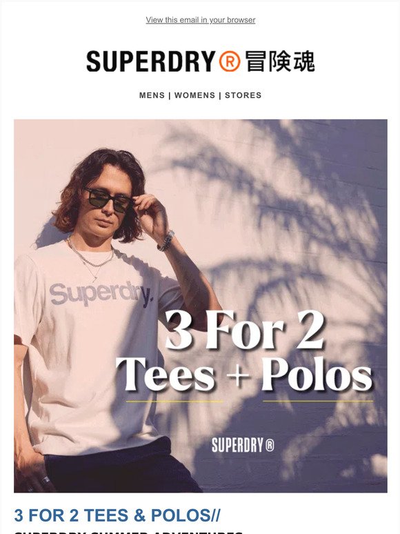Buy 2 tees, get the 3rd free - Treat yourself!