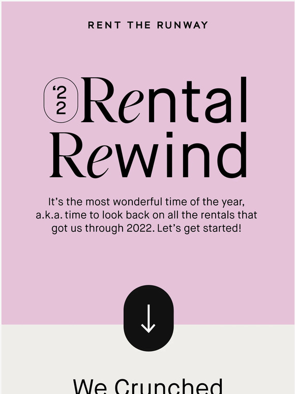Rent the Runway The 2022 Rental Rewind is here! Milled
