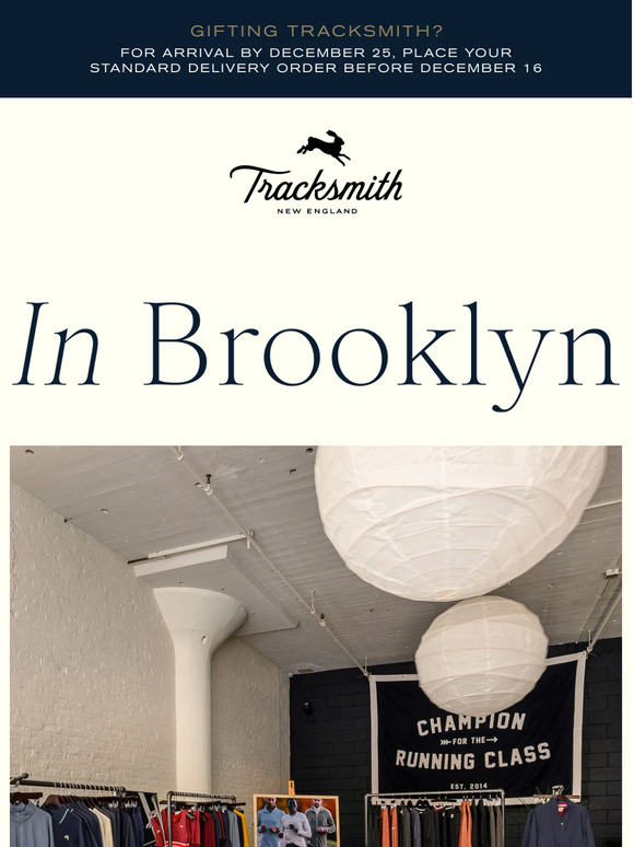 Tracksmith A Look Inside our NYC PopUp Milled
