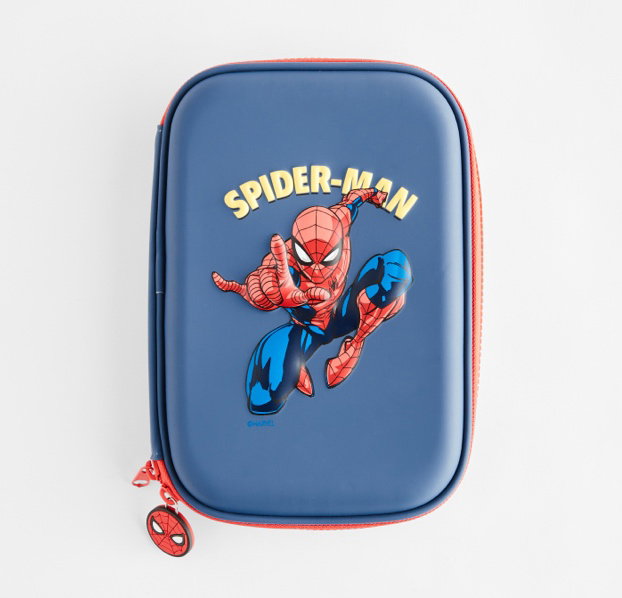Spiderman moulded 
pencil case $10.