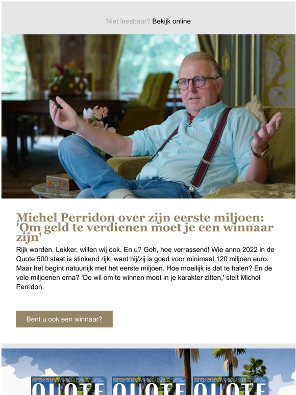 Quotenet.nl: Michel Perridon over zijn eerste miljoen & Quote 500 ...