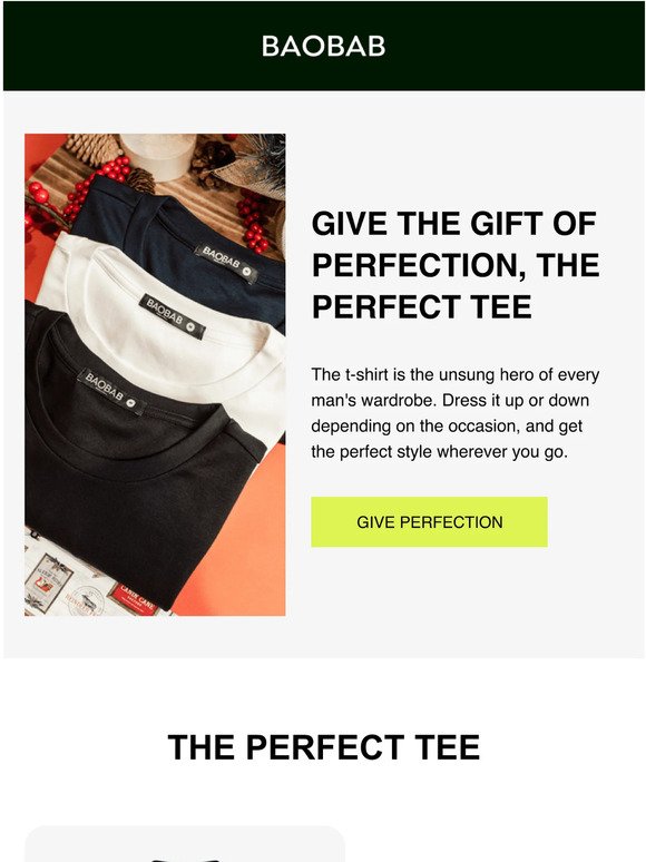The Perfect Tee Makes the Perfect Gift