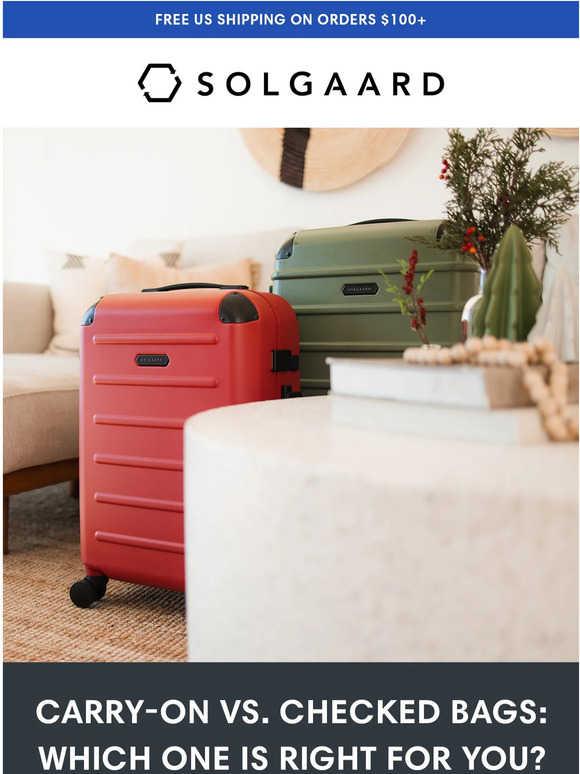 Solgaard Carryon vs. Checked Bags Milled